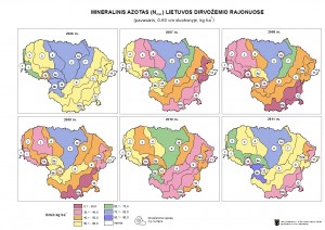 Mineralinis azotas Lietuvos dirvožemio rajonuose (2006 - 2011 m. pavasariai)